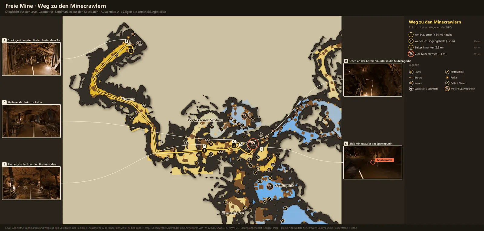 Path to the Minecrawlers: Map
