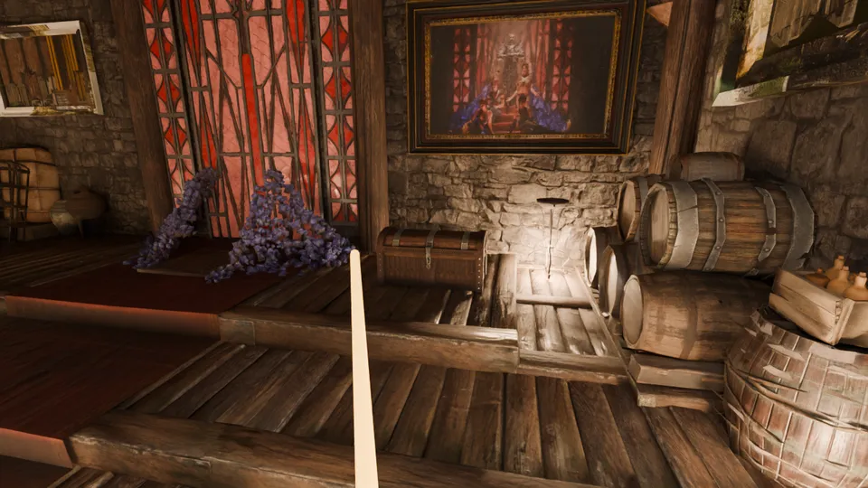 Objective: the chest beside Gomez' throne