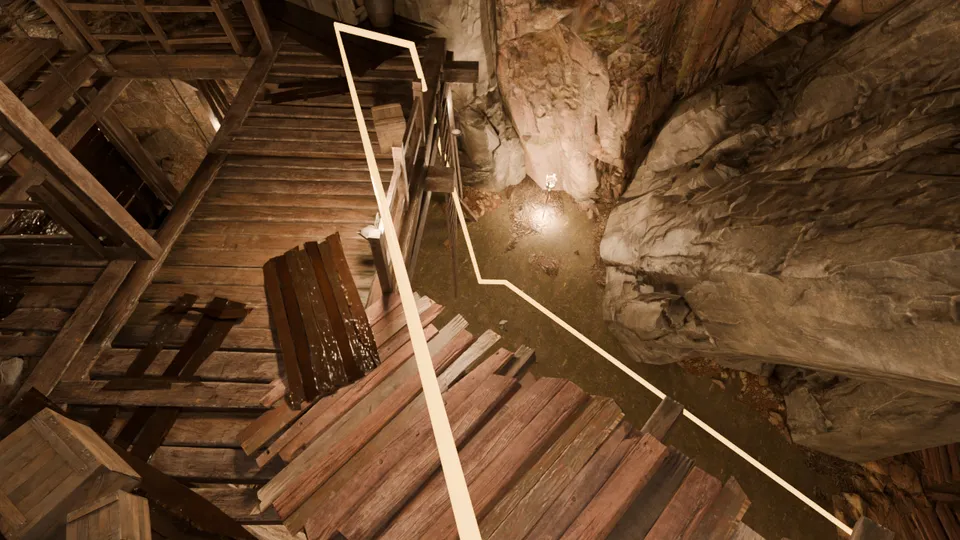 On the 4. level, approximately 39 m deep
